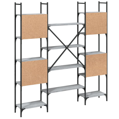 Libreria Grigio Sonoma 155,5x24x166,5 cm in Legno Multistrato | homemem39