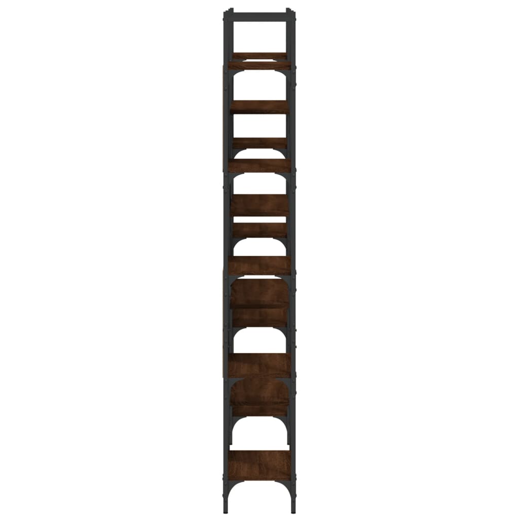 Libreria Rovere Marrone 155,5x24x166,5 cm in Legno Multistrato | homemem39
