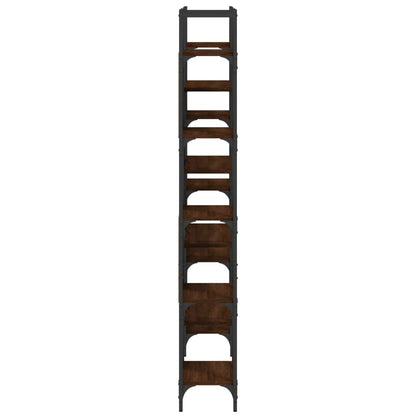 Libreria Rovere Marrone 155,5x24x166,5 cm in Legno Multistrato | homemem39