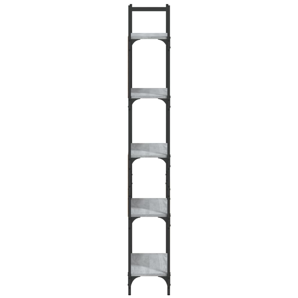 Libreria 5Ripiani Grigio Sonoma 60,5x24x166,5 Legno Multistrato | homemem39