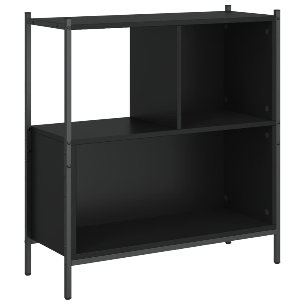 Libreria Nera 72x28x77,5 cm in Legno Multistrato | homemem39