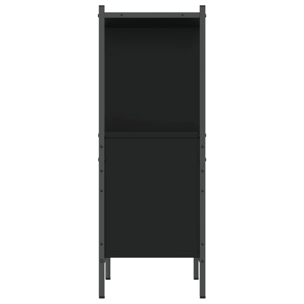 Libreria Nera 72x28x77,5 cm in Legno Multistrato | homemem39
