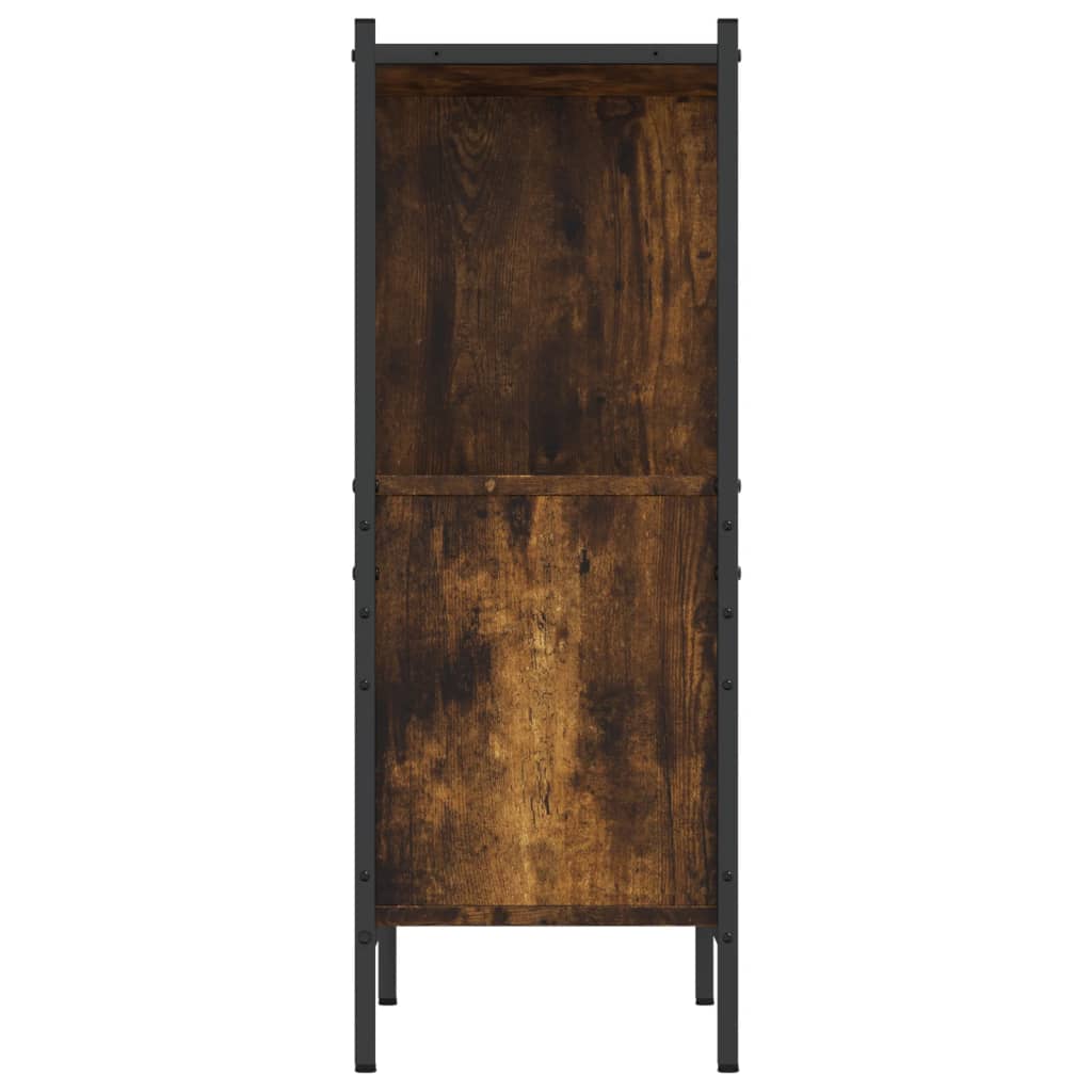 Libreria Rovere Fumo 72x28x77,5 cm in Legno Multistrato | homemem39