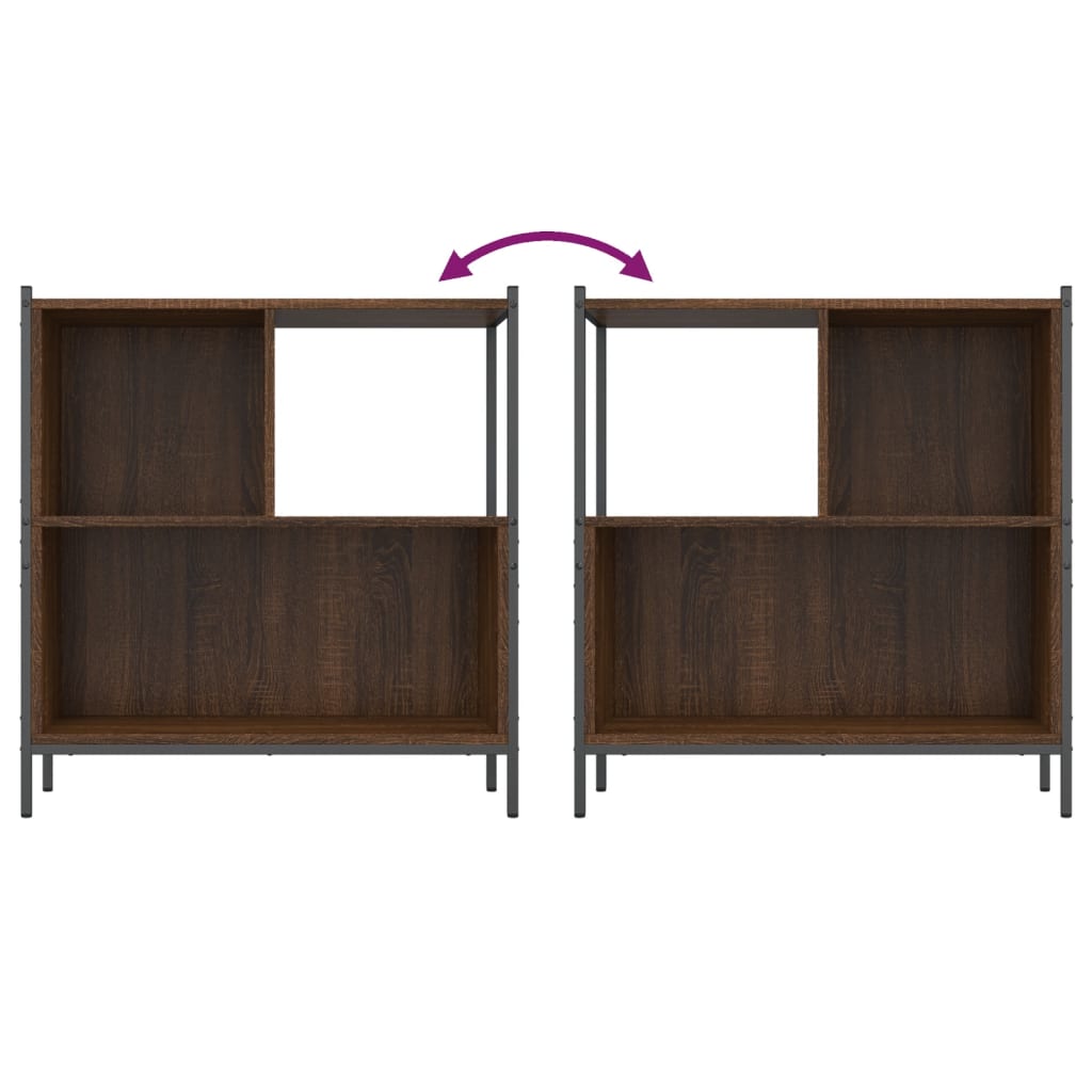 Libreria Rovere Marrone 72x28x77,5 cm in Legno Multistrato | homemem39
