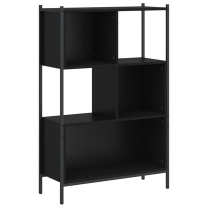 Libreria Nera 72x28x109 cm in Legno Multistrato | homemem39