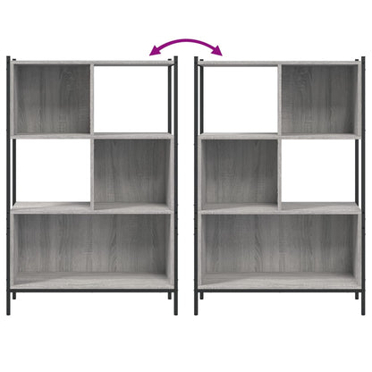 Libreria Grigio Sonoma 72x28x109 cm in Legno Multistrato
