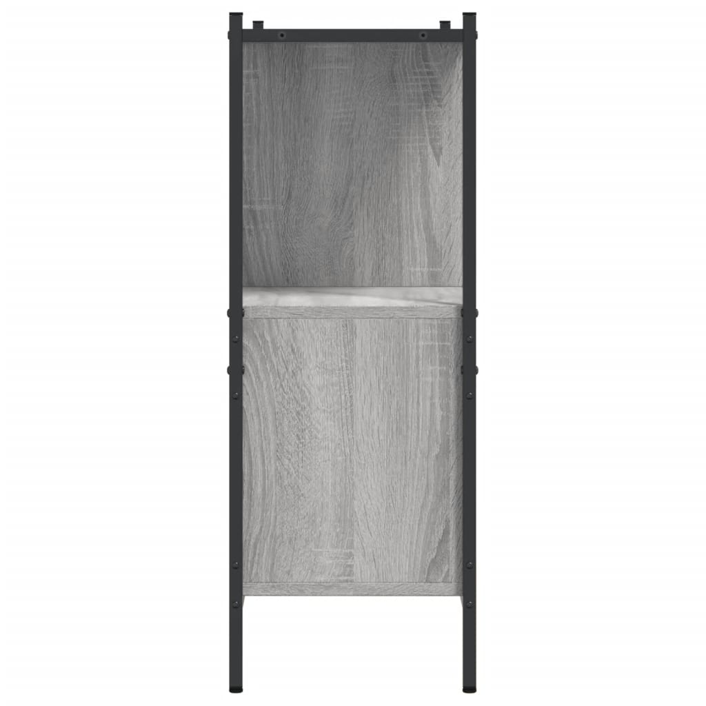 Libreria Grigio Sonoma 102x28x77,5 cm in Legno Multistrato | homemem39