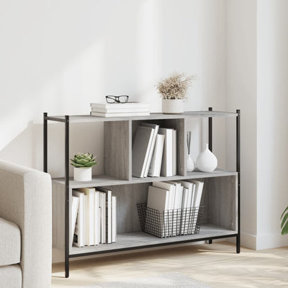 Libreria Grigio Sonoma 102x28x77,5 cm in Legno Multistrato | homemem39