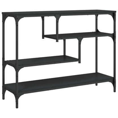 Tavolino Consolle Nero 100x30x75 cm in Legno Multistrato | homemem39