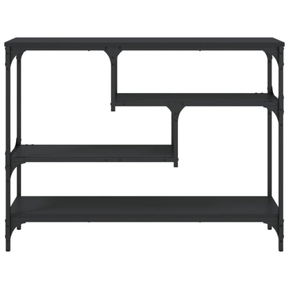 Tavolino Consolle Nero 100x30x75 cm in Legno Multistrato | homemem39