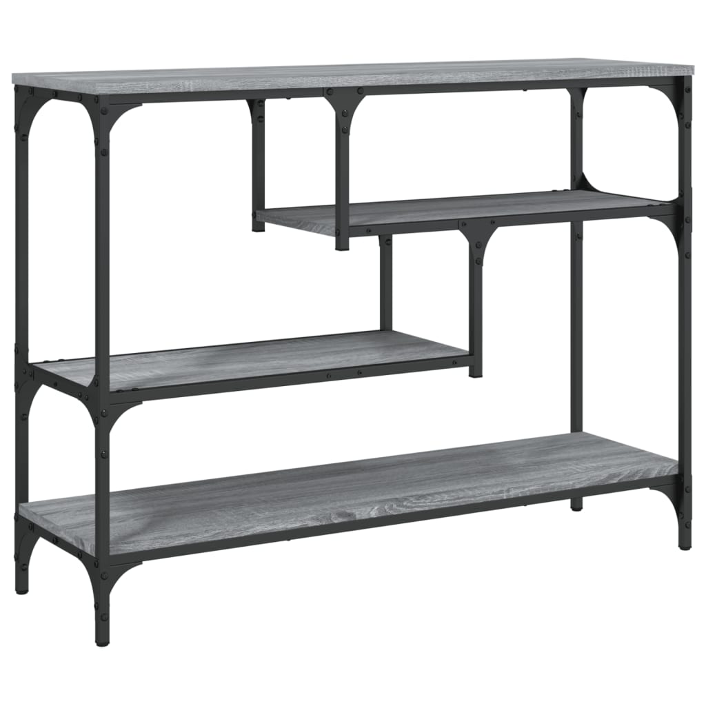 Tavolino Consolle Grigio Sonoma 100x30x75 cm Legno Multistrato - homemem39