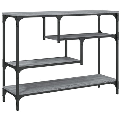 Tavolino Consolle Grigio Sonoma 100x30x75 cm Legno Multistrato - homemem39