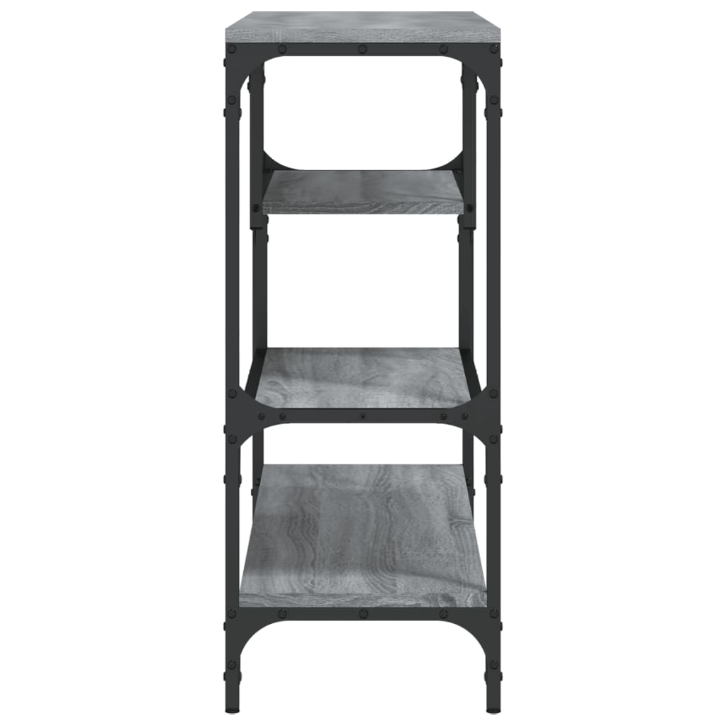 Tavolino Consolle Grigio Sonoma 100x30x75 cm Legno Multistrato - homemem39