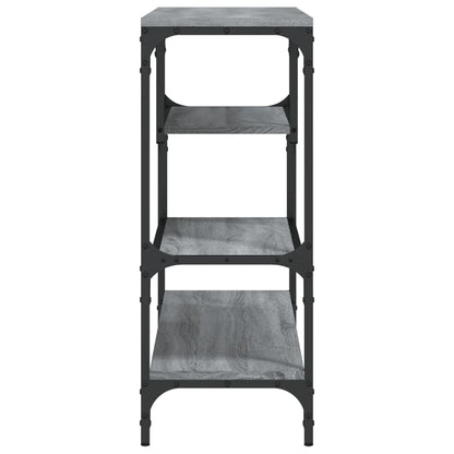 Tavolino Consolle Grigio Sonoma 100x30x75 cm Legno Multistrato - homemem39
