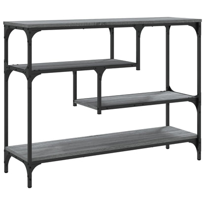 Tavolino Consolle Grigio Sonoma 100x30x75 cm Legno Multistrato - homemem39