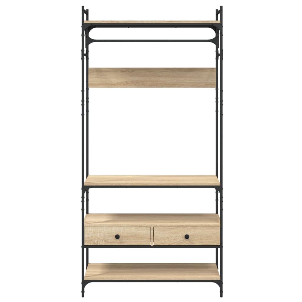 Armadio Cassetti Rovere Sonoma 89x39x184,5 cm Legno Multistrato