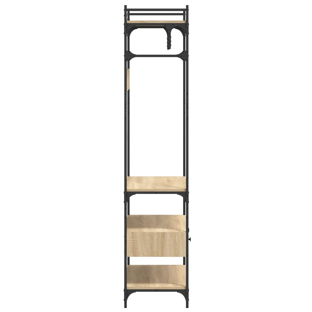 Armadio Cassetti Rovere Sonoma 89x39x184,5 cm Legno Multistrato
