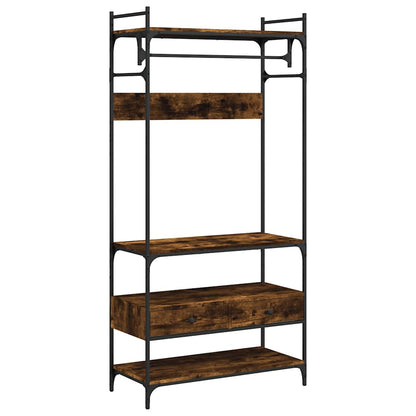 Armadio Cassetti Rovere Fumo 89x39x184,5 cm Legno Multistrato - homemem39