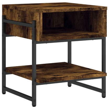 Tavolino da Salotto Rovere Fumo 40x40x45 cm Legno Multistrato | homemem39