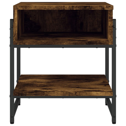 Tavolino da Salotto Rovere Fumo 40x40x45 cm Legno Multistrato | homemem39