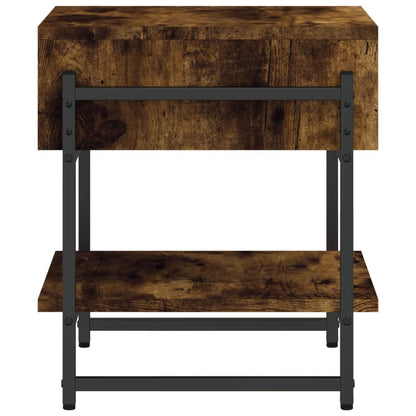 Tavolino da Salotto Rovere Fumo 40x40x45 cm Legno Multistrato | homemem39