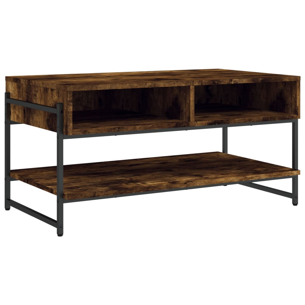 Tavolino da Salotto Rovere Fumo 90x50x45cm in Legno Multistrato | homemem39