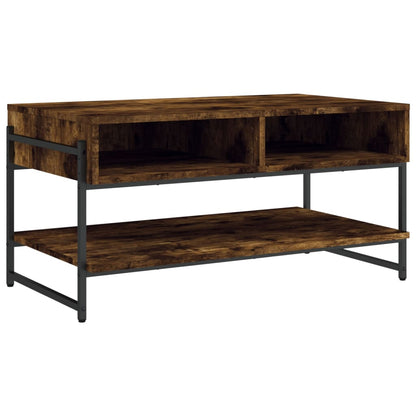 Tavolino da Salotto Rovere Fumo 90x50x45cm in Legno Multistrato | homemem39