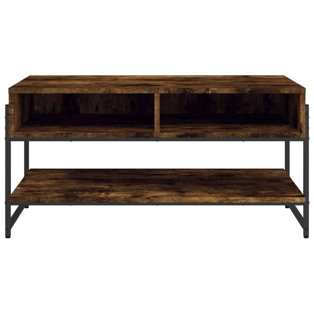 Tavolino da Salotto Rovere Fumo 90x50x45cm in Legno Multistrato | homemem39