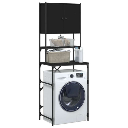Mobile per Lavatrice Nero 68x48,5x194 cm | homemem39
