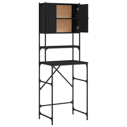 Mobile per Lavatrice Nero 68x48,5x194 cm | homemem39