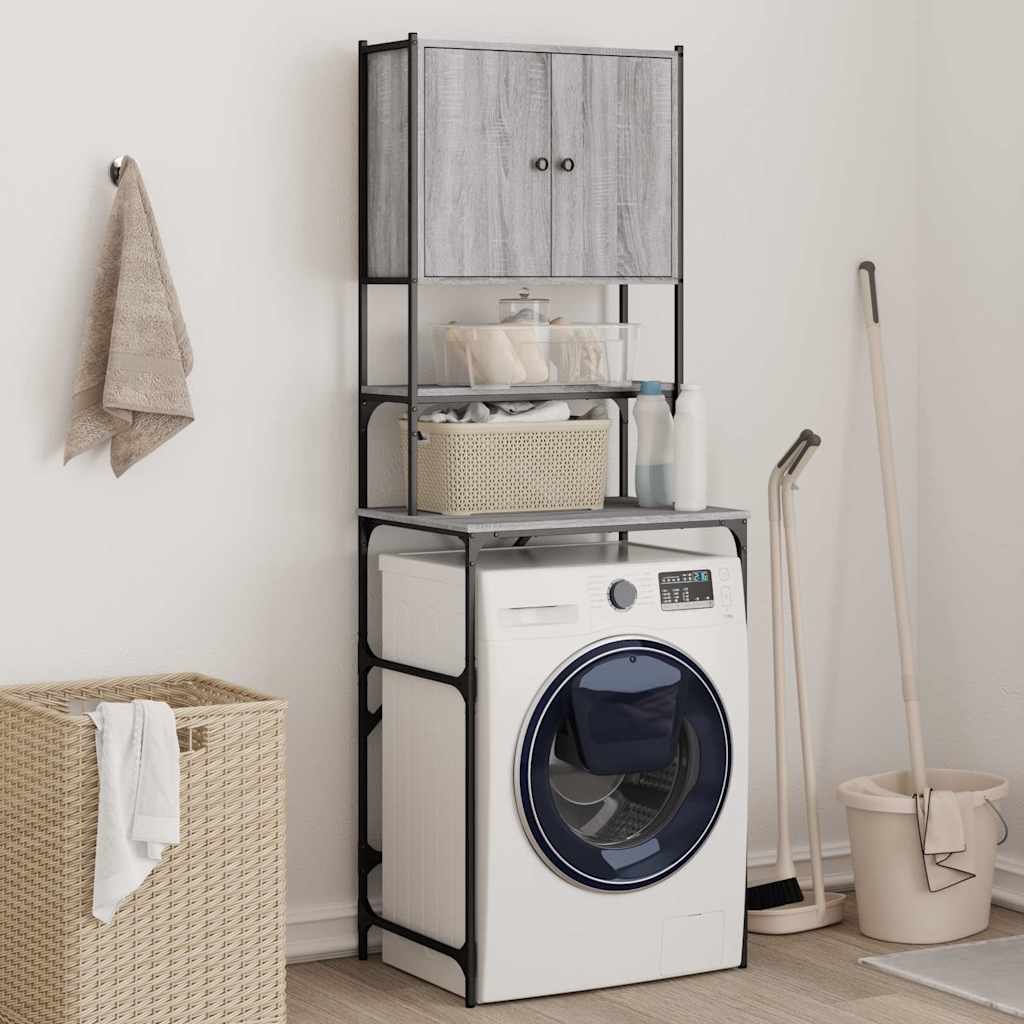 Mobile per Lavatrice Grigio Sonoma 68x48,5x194 cm | homemem39
