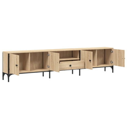 Mobile TV Cassetto Rovere Sonoma 200x25x44 cm Legno Multistrato - homemem39