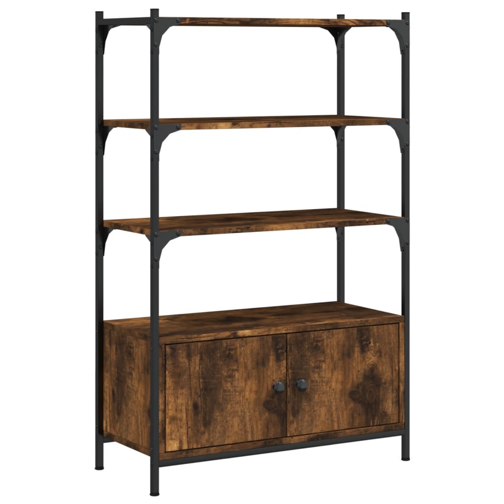 Libreria 3 Ripiani Rovere Fumo 70x30x109,5 cm Legno Multistrato | homemem39