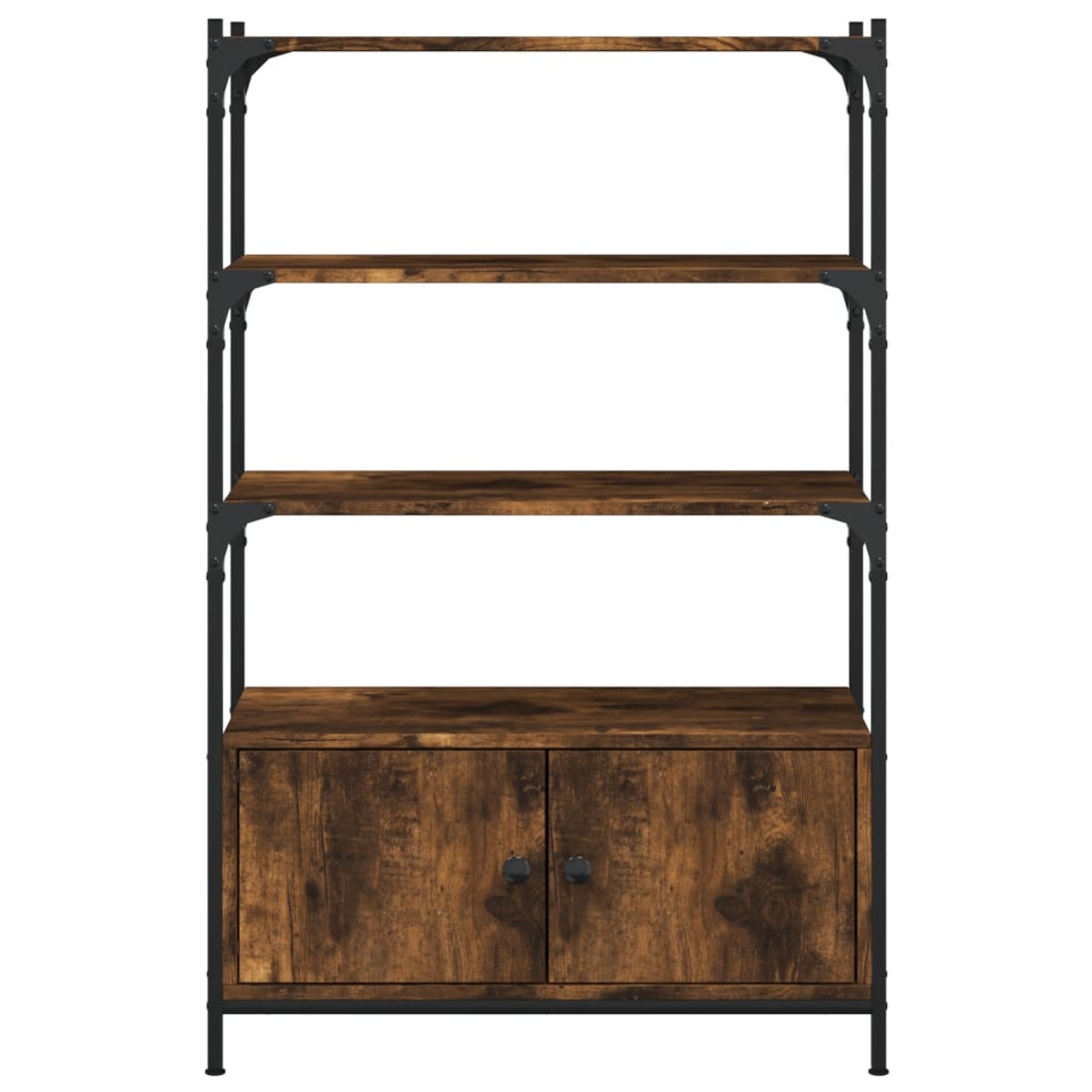 Libreria 3 Ripiani Rovere Fumo 70x30x109,5 cm Legno Multistrato | homemem39