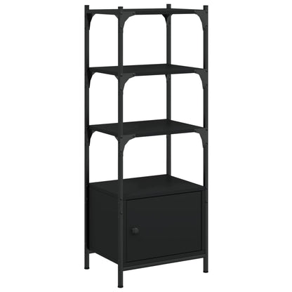 Libreria a 3 Ripiani Nera 41x30x109,5 cm in Legno Multistrato | homemem39