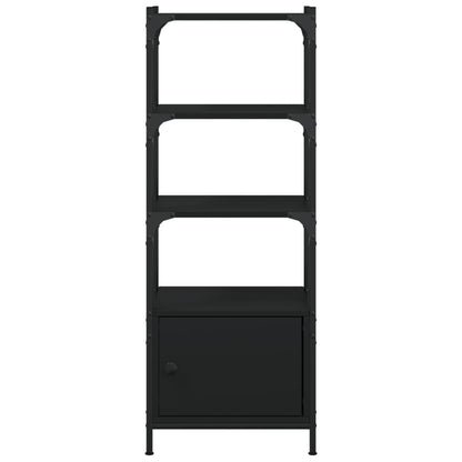 Libreria a 3 Ripiani Nera 41x30x109,5 cm in Legno Multistrato | homemem39
