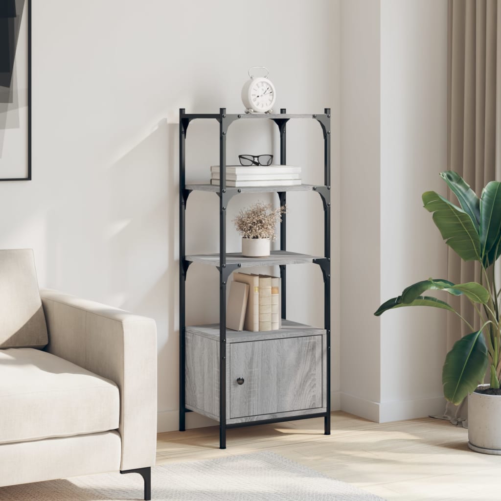 Libreria 3Ripiani Grigio Sonoma 41x30x109,5cm Legno Multistrato | homemem39