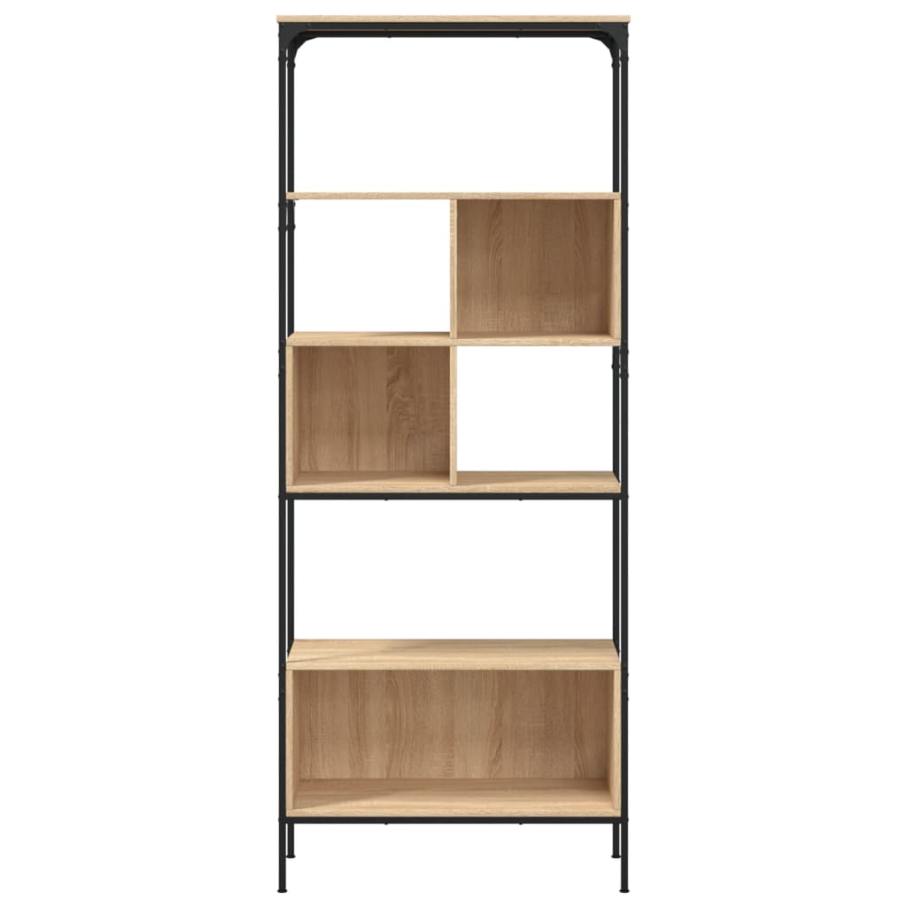Libreria 5Ripiani Rovere Sonoma 76x33x188,5cm Legno Multistrato | homemem39