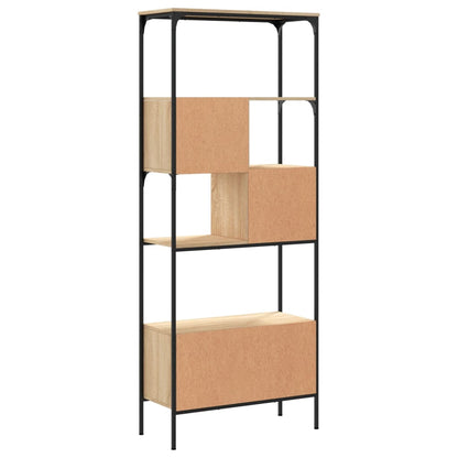 Libreria 5Ripiani Rovere Sonoma 76x33x188,5cm Legno Multistrato | homemem39