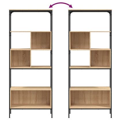 Libreria 5Ripiani Rovere Sonoma 76x33x188,5cm Legno Multistrato | homemem39