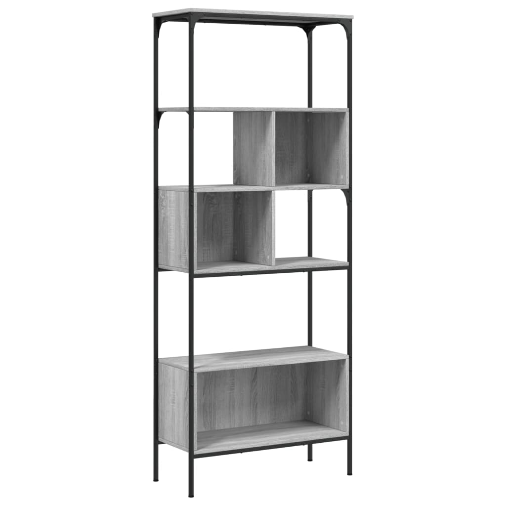 Libreria 5Ripiani Grigio Sonoma 76x33x188,5cm Legno Multistrato | homemem39
