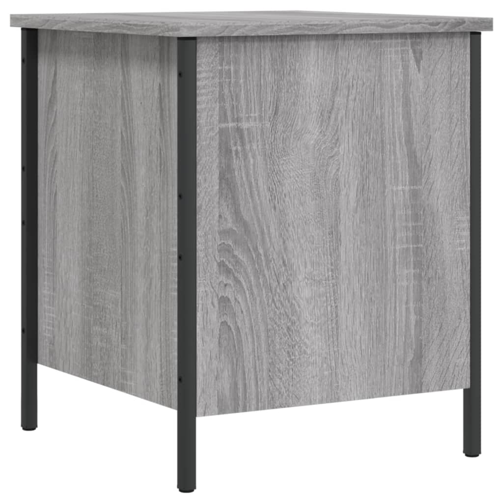 Panca Portaoggetti Grigio Sonoma 40x42,5x50cm Legno Multistrato - homemem39
