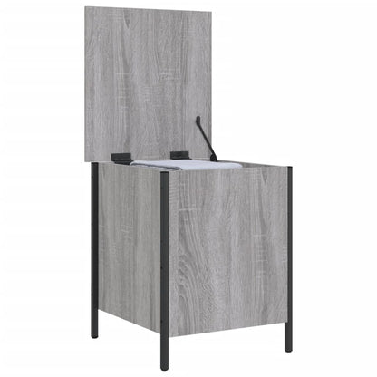 Panca Portaoggetti Grigio Sonoma 40x42,5x50cm Legno Multistrato - homemem39