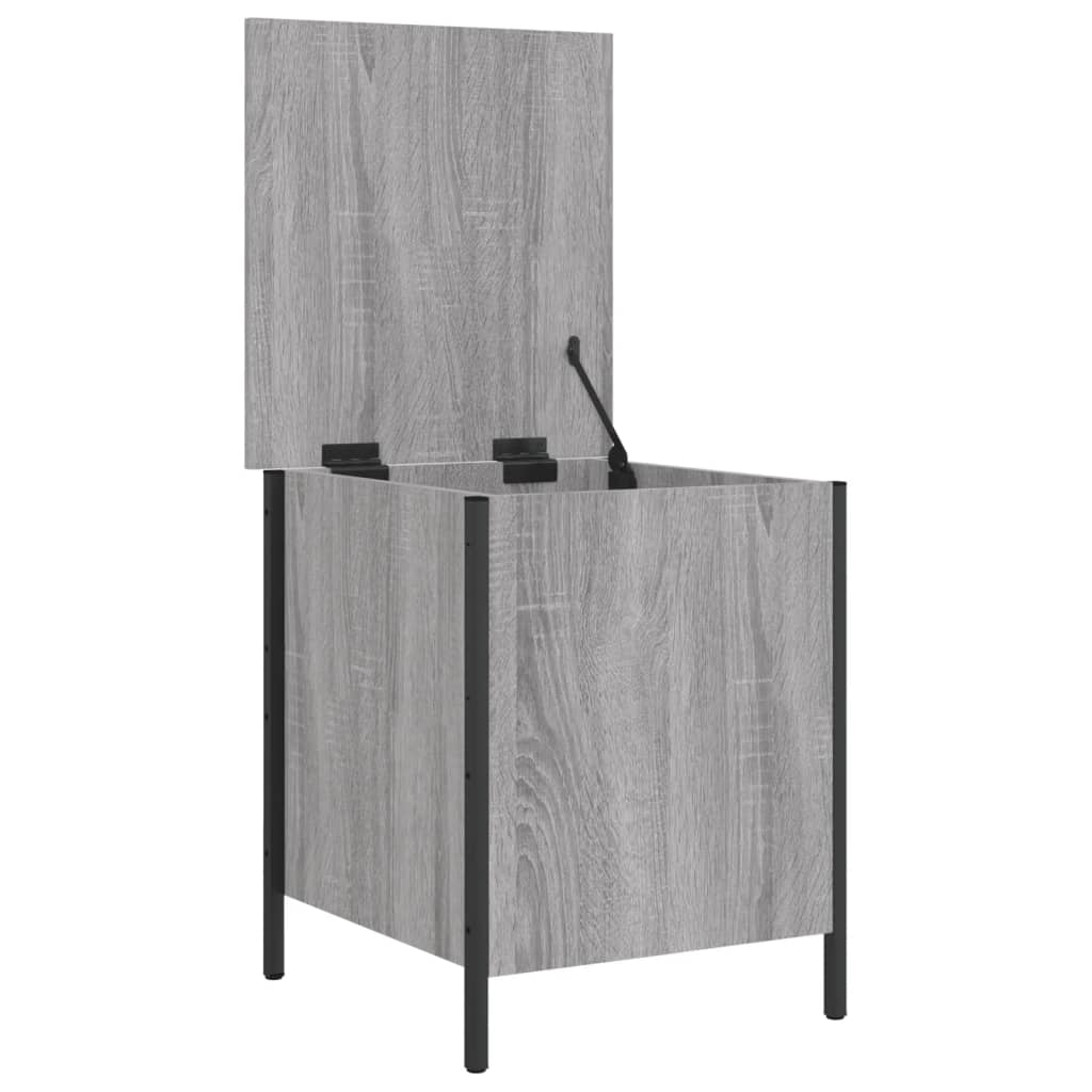 Panca Portaoggetti Grigio Sonoma 40x42,5x50cm Legno Multistrato - homemem39