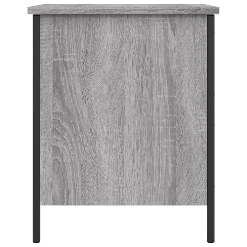 Panca Portaoggetti Grigio Sonoma 40x42,5x50cm Legno Multistrato - homemem39