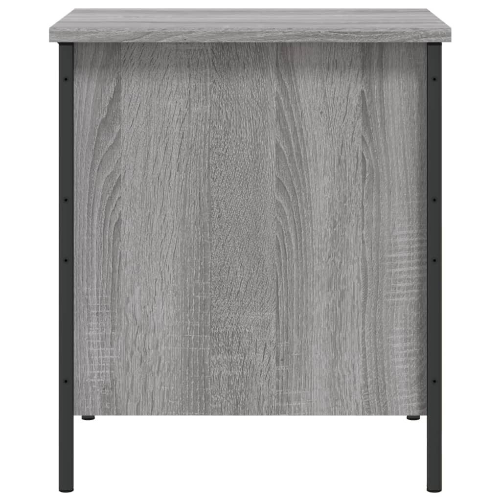 Panca Portaoggetti Grigio Sonoma 40x42,5x50cm Legno Multistrato - homemem39