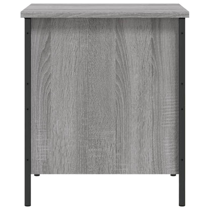 Panca Portaoggetti Grigio Sonoma 40x42,5x50cm Legno Multistrato - homemem39