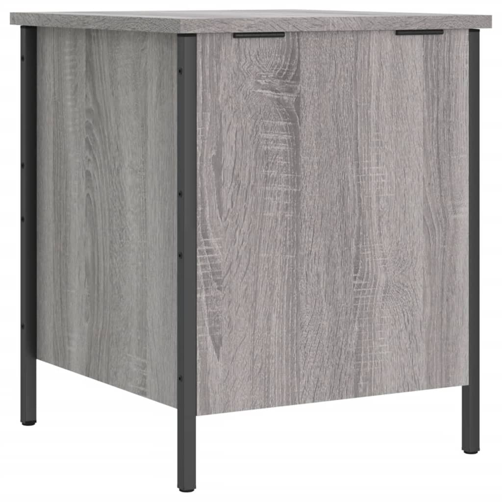 Panca Portaoggetti Grigio Sonoma 40x42,5x50cm Legno Multistrato - homemem39