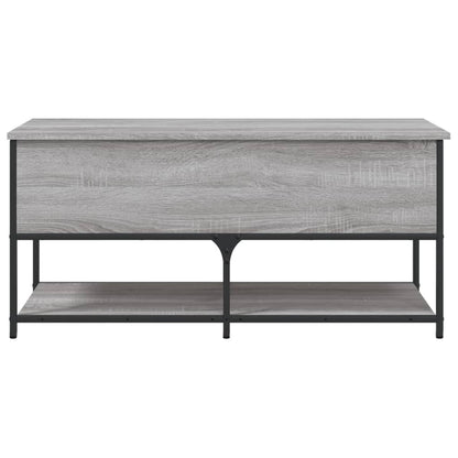 Panca Portaoggetti Grigio Sonoma 100x42,5x47 Legno Multistrato - homemem39