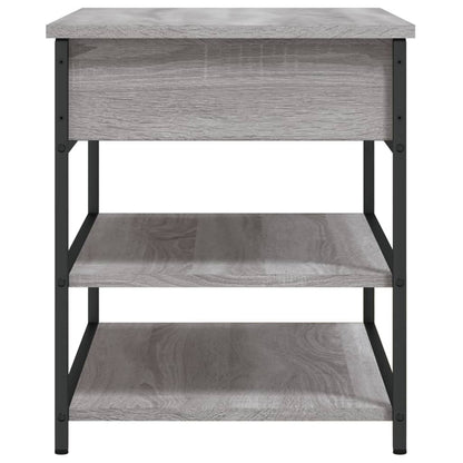 Panca Porta Scarpe Grigio Sonoma 70x42,5x50cm Legno Multistrato - homemem39